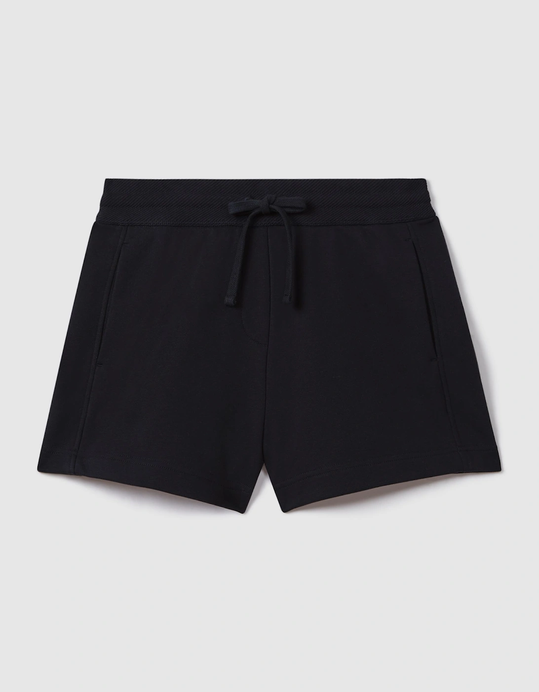 Cotton Blend Drawstring Shorts, 2 of 1