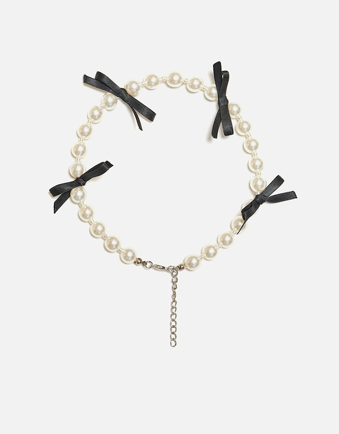 Dasha Faux Pearl Bow Necklace, 2 of 1