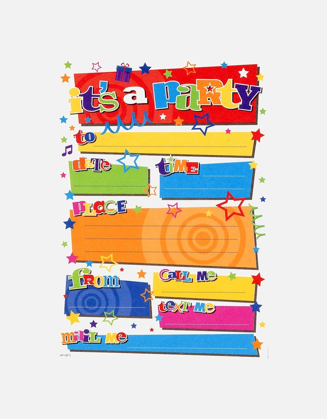 It?'s A Party Birthday Invitations (Pack of 20), 2 of 1