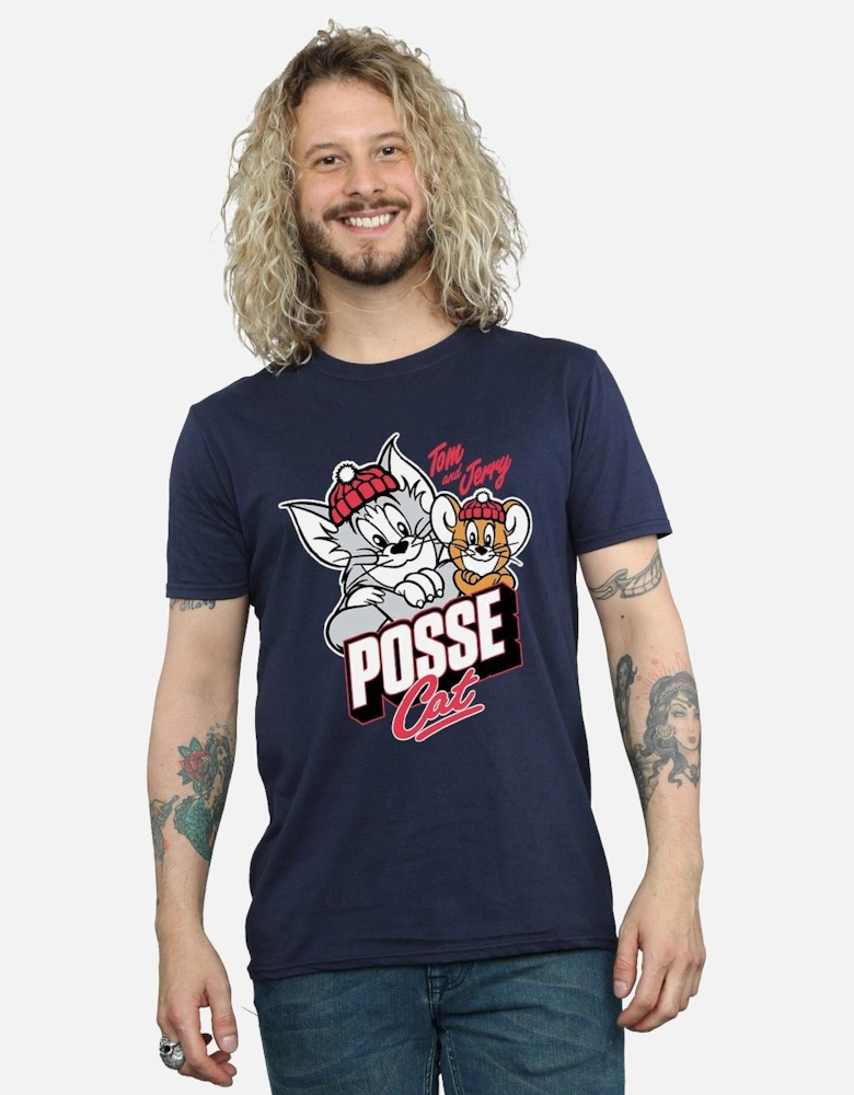 Tom And Jerry Mens Posse Cat T-Shirt