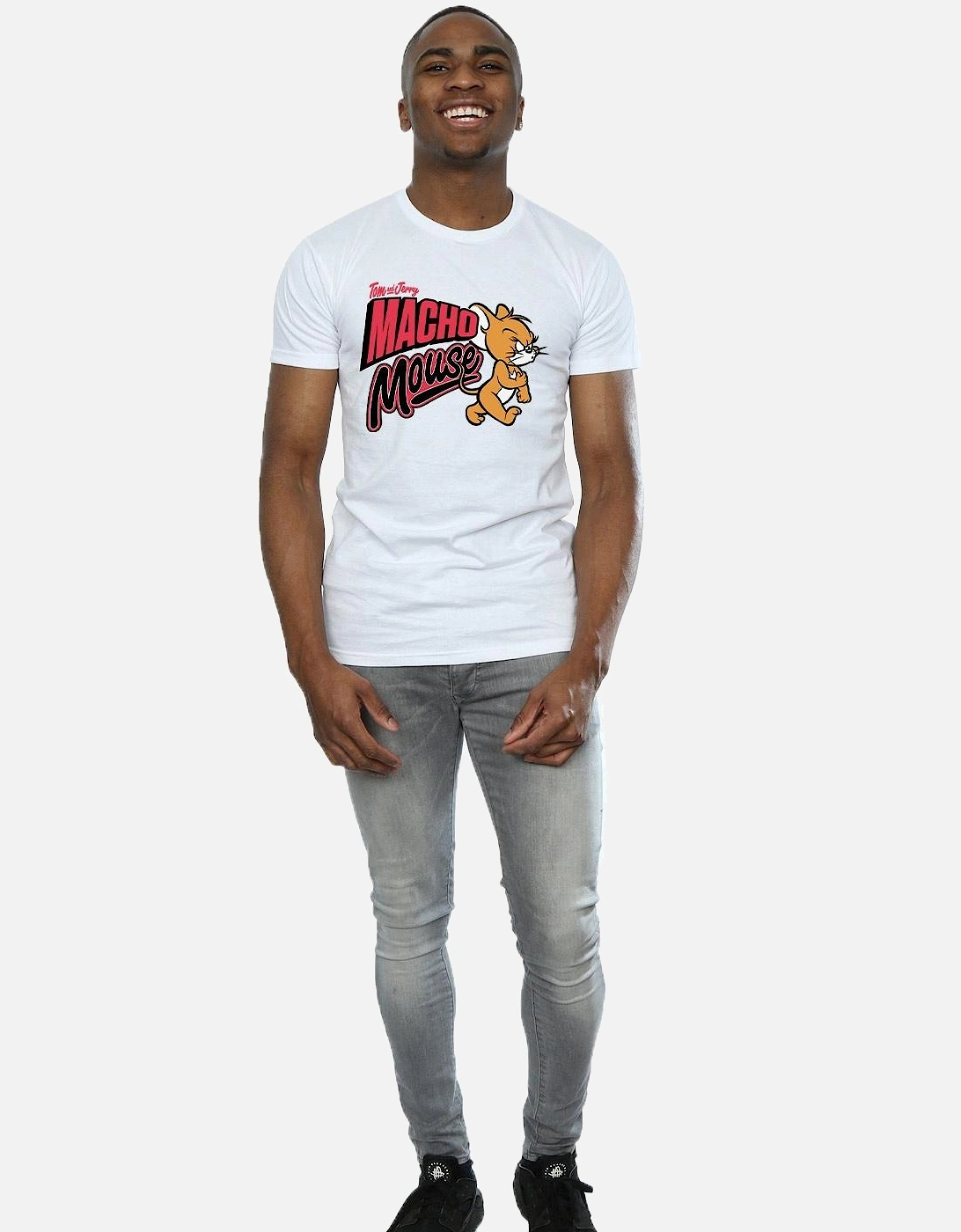 Tom And Jerry Mens Macho Mouse T-Shirt