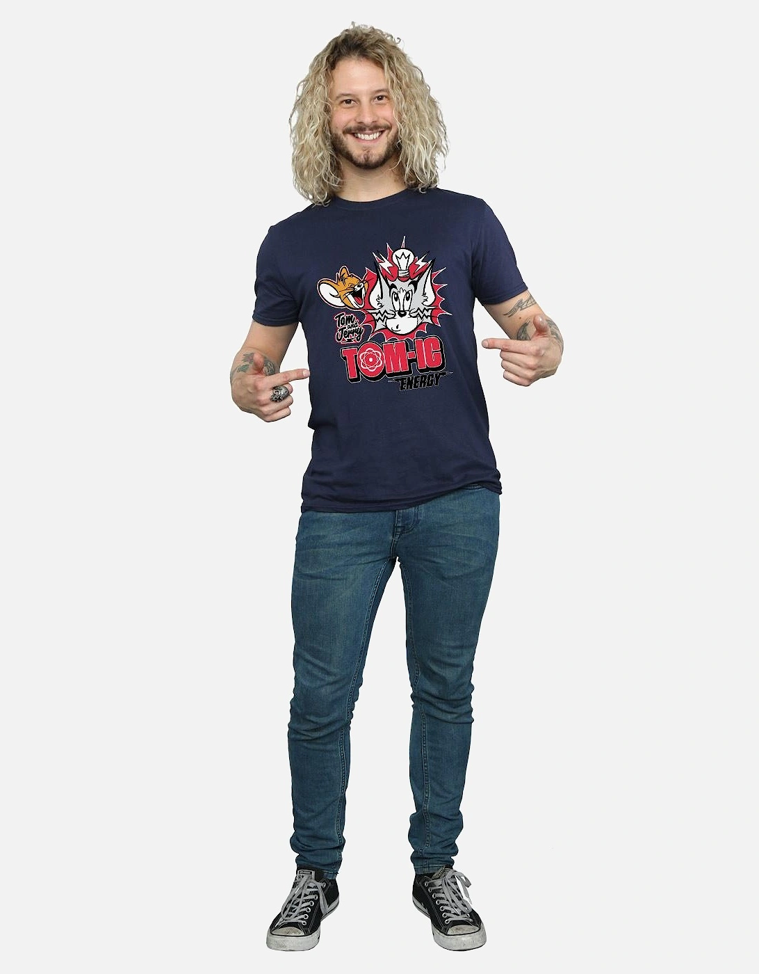 Tom And Jerry Mens Tomic Energy T-Shirt