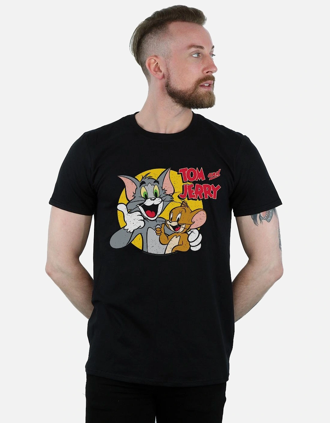 Tom And Jerry Mens Thumbs Up T-Shirt