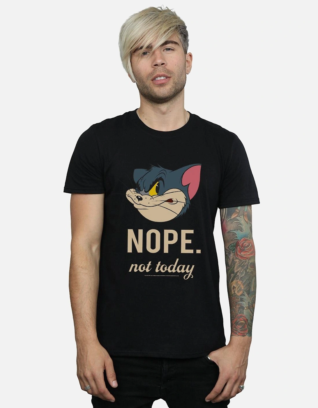 Tom And Jerry Mens Nope Not Today T-Shirt