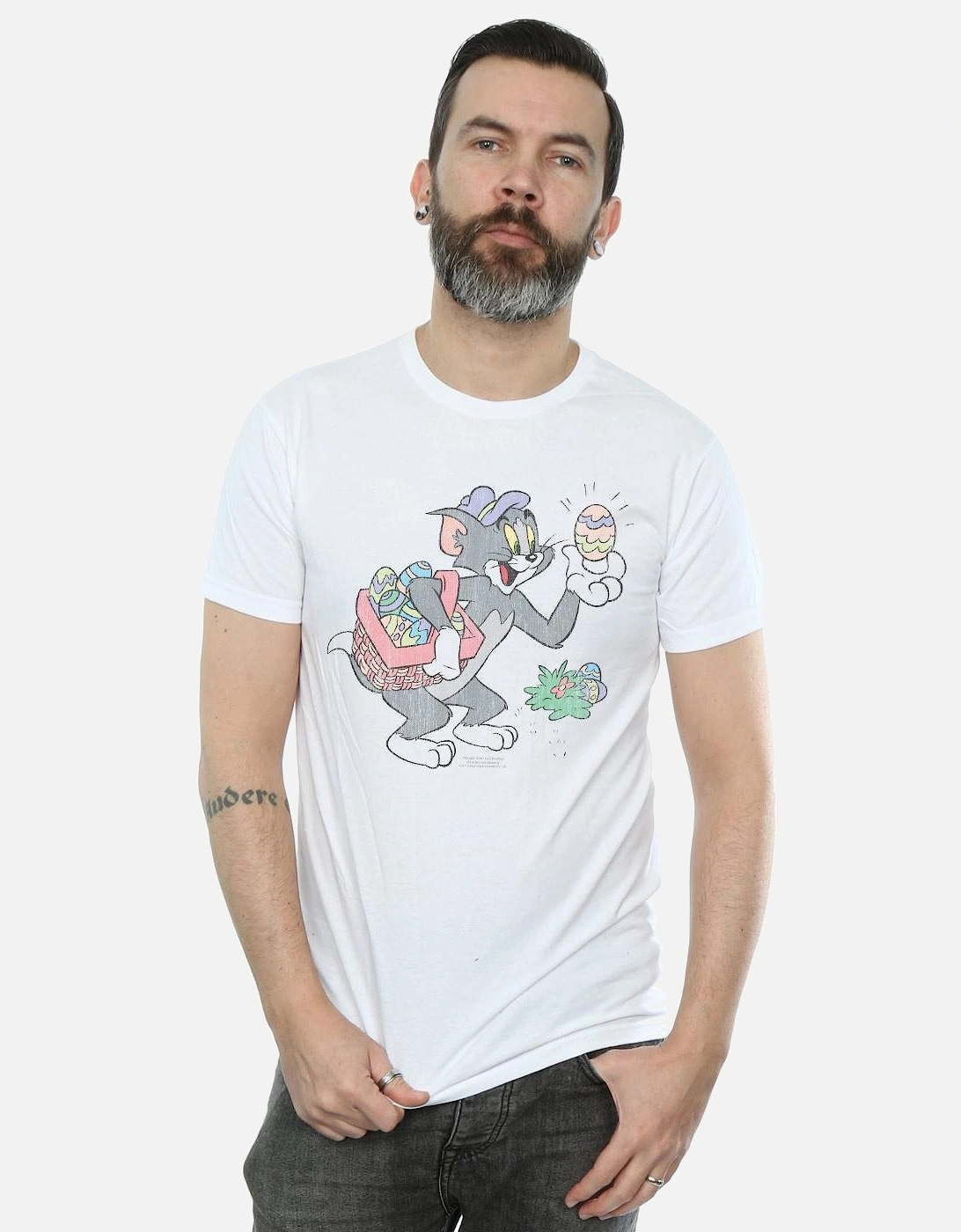 Tom And Jerry Mens Egg Hunt T-Shirt
