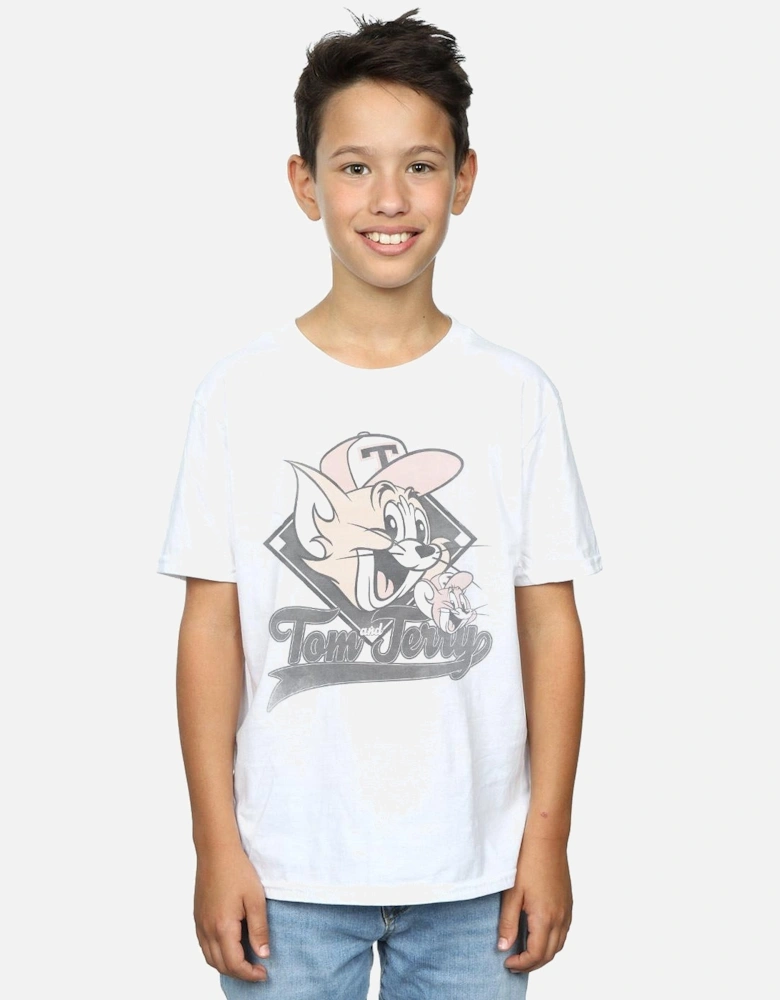 Tom And Jerry Boys Baseball Caps T-Shirt