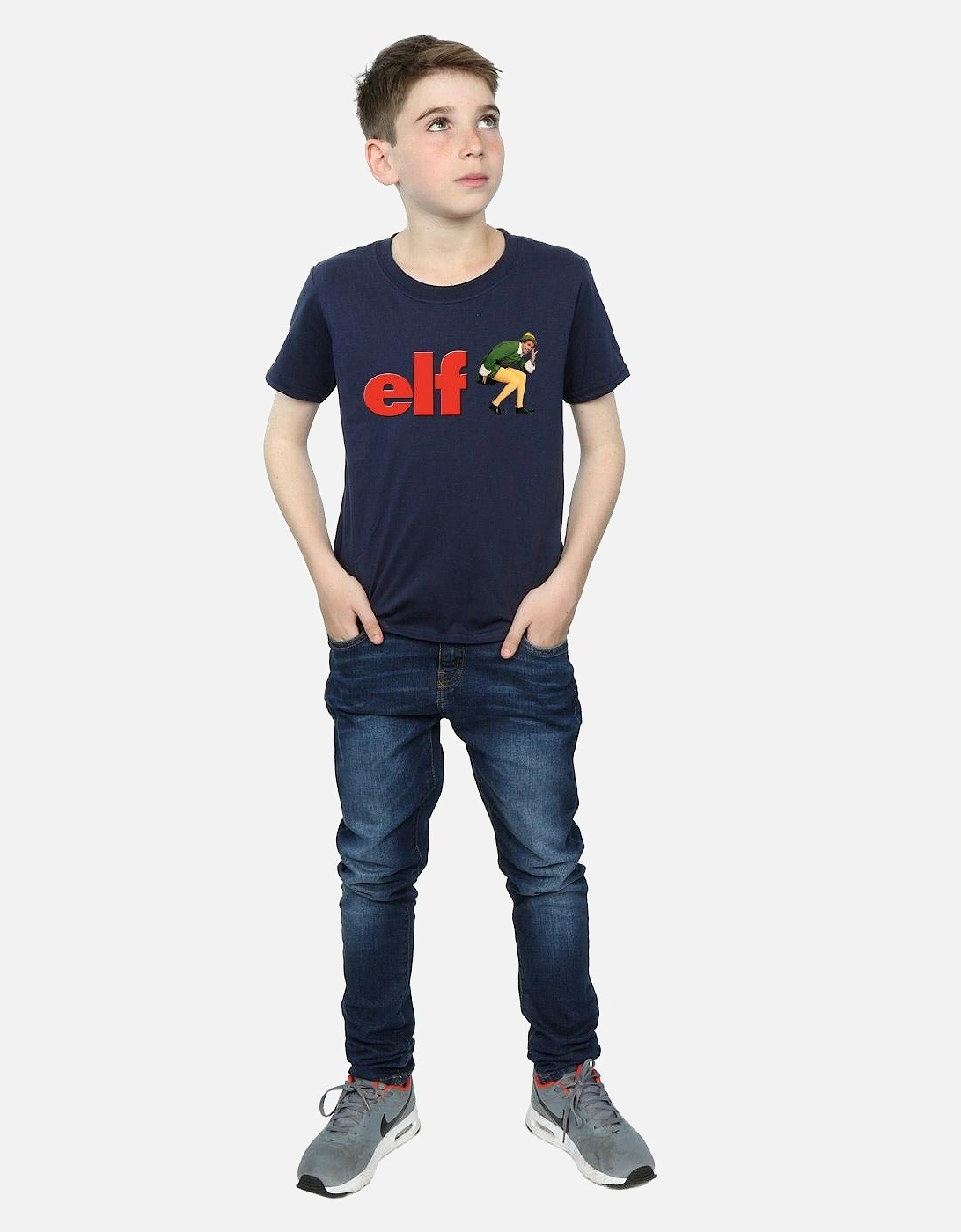 Boys Crouching Logo T-Shirt