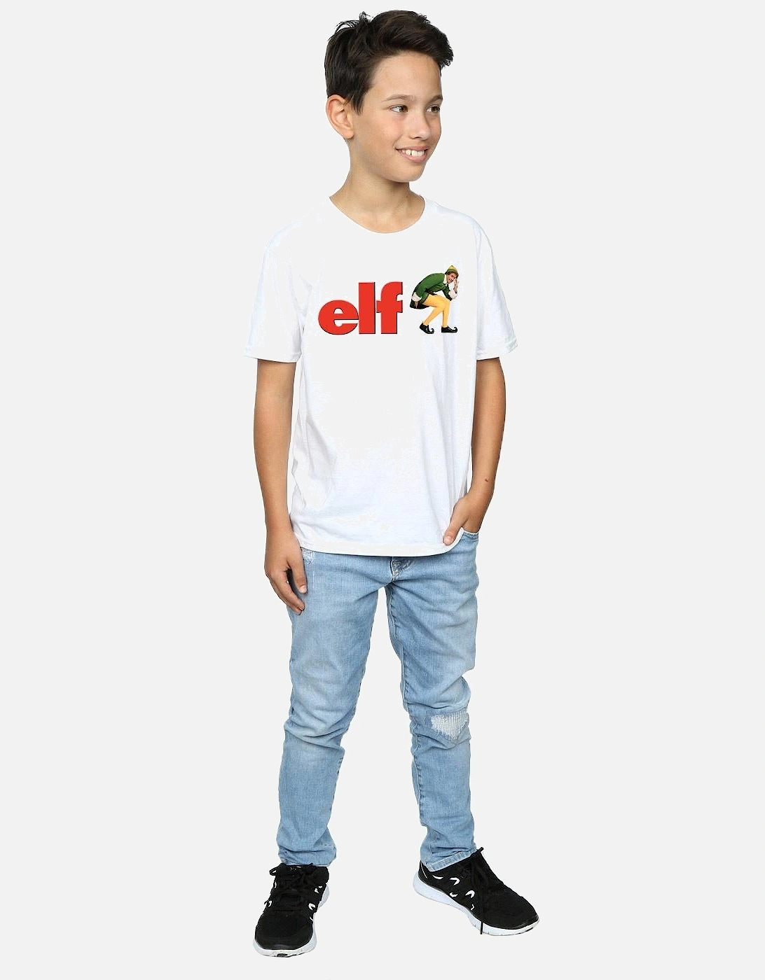 Boys Crouching Logo T-Shirt