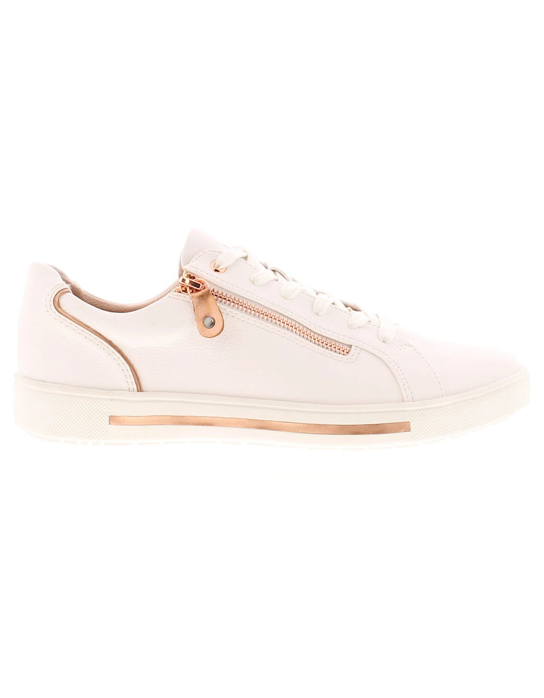Womens Chunky Trainers Jane Lace Up white rose gold UK Size