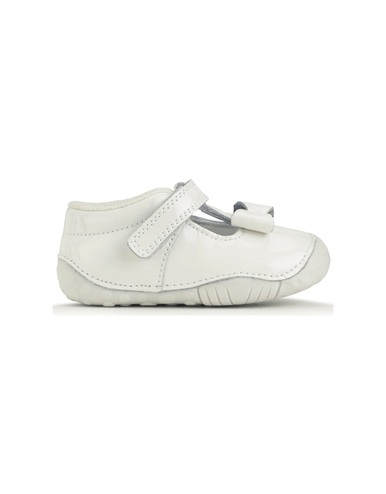Wiggle Soft White Leather Pre Walker Baby Shoes