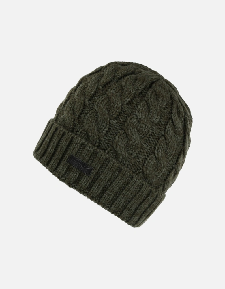 Mens Harrell Iii Cable Knit Winter Beanie Hat