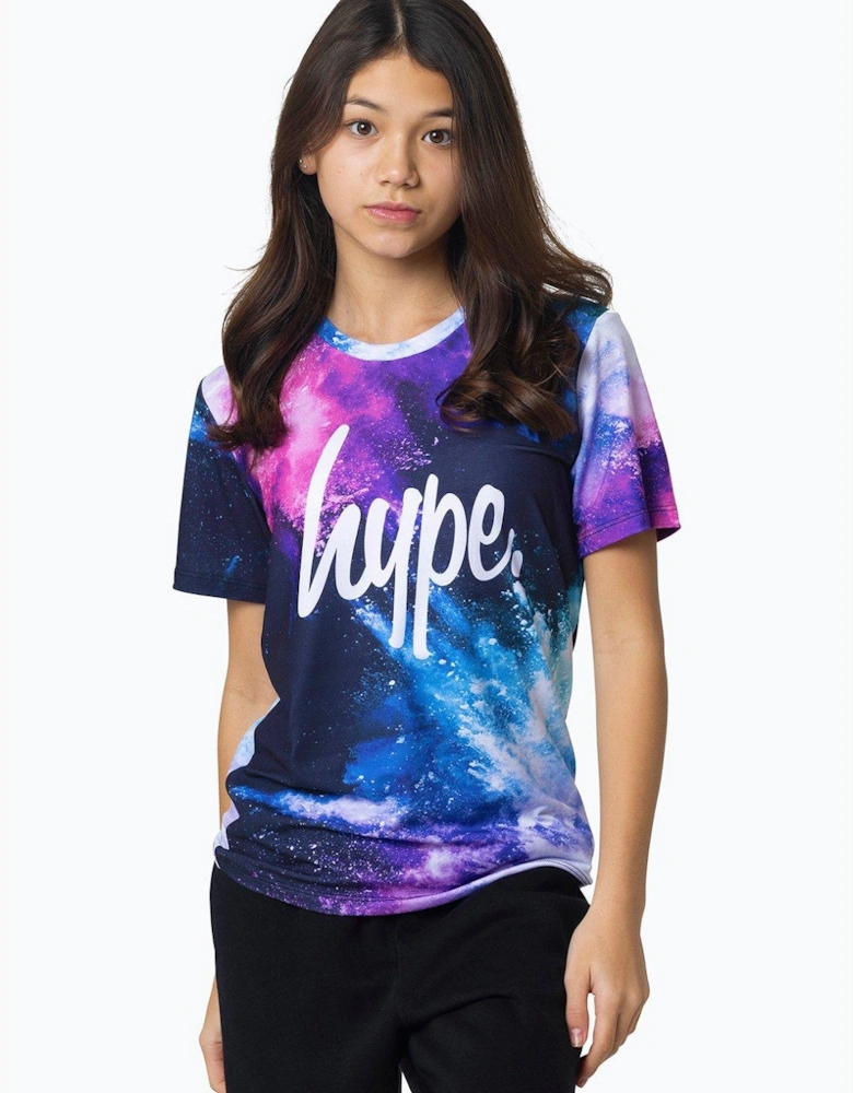 Girls Multi Purple Chalk T-shirt