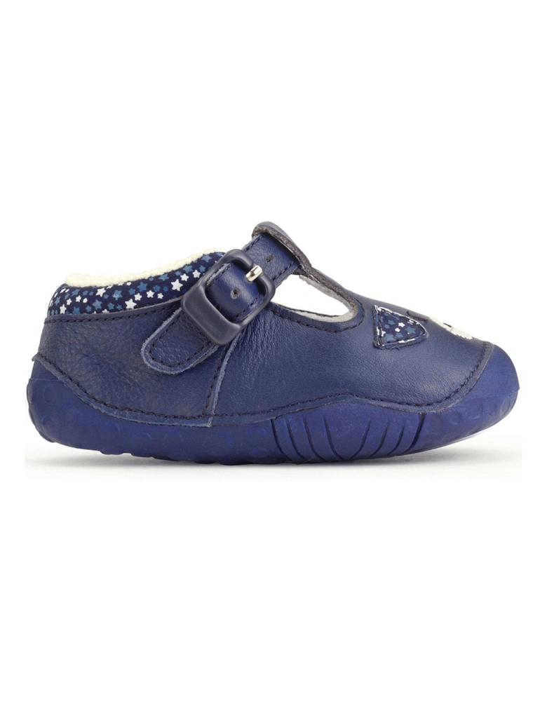 Little Paws Navy Blue T Bar Baby Shoes