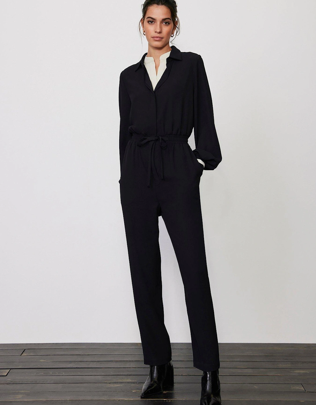 Black Layered Look Jumpsuit, 3 of 2