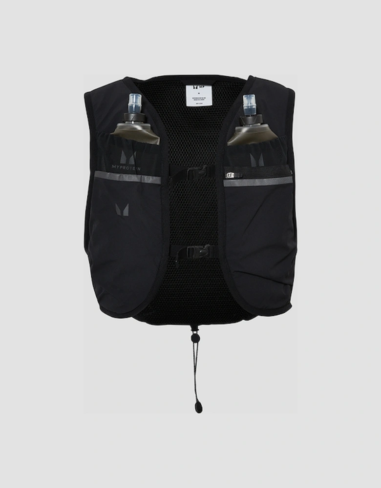 Velocity Ultra Hydration Vest & 2 Soft Running Bottles Bundle - Black