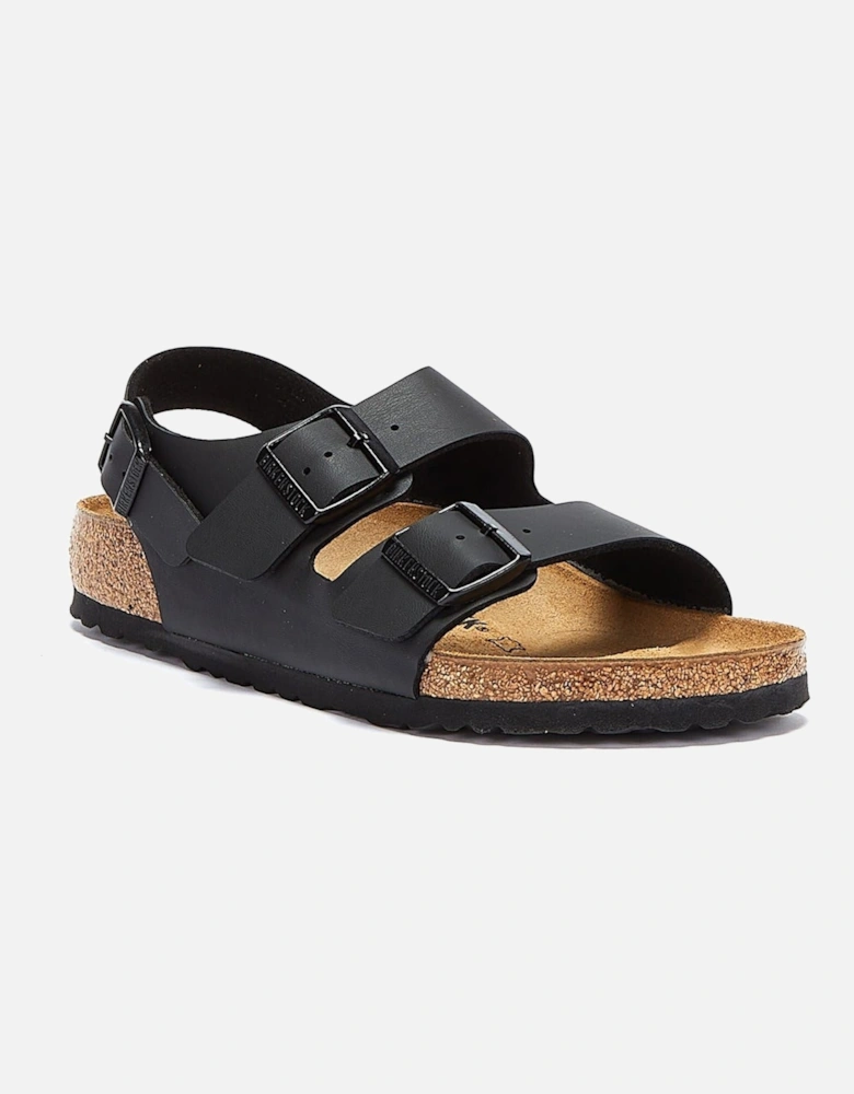 Milano Birko Flor Black Regular Sandals
