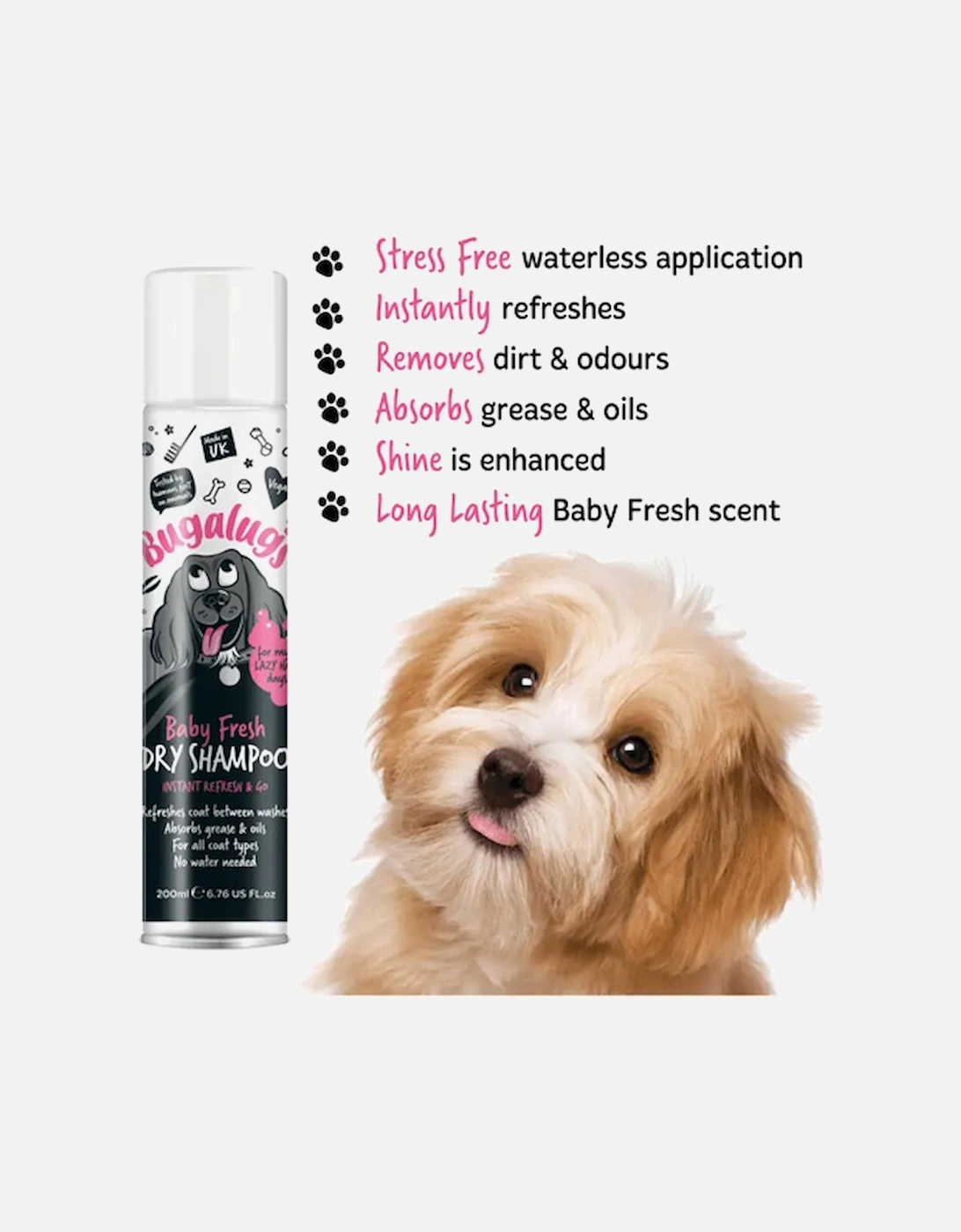 Dry Dog Shampoo Baby Fresh 200ml