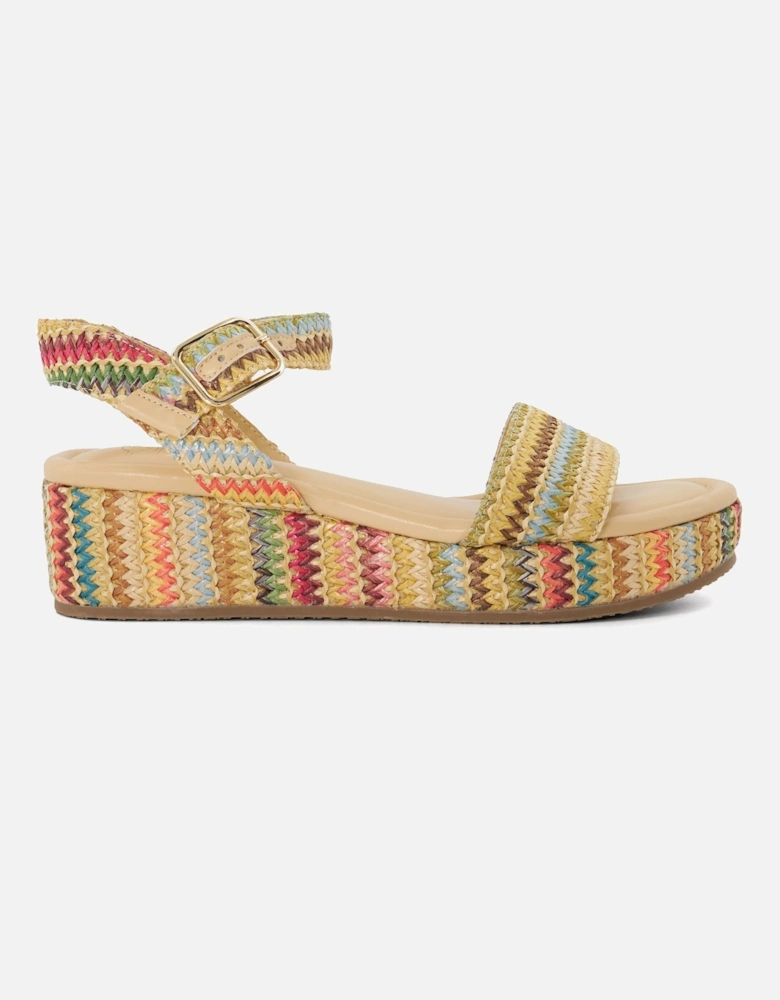 Ladies Lazer - Rainbow Flatform Sandals