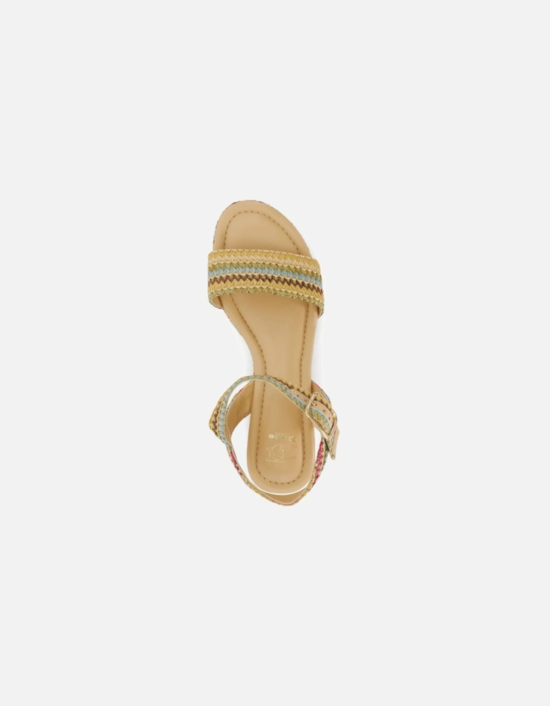 Ladies Lazer - Rainbow Flatform Sandals