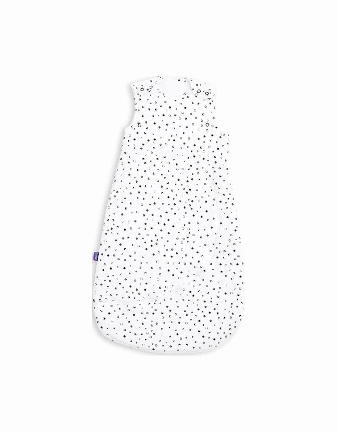 SnuzPouch Sleeping Bag, 2.5 Tog - Mono Spot, 0-6M, 4 of 3