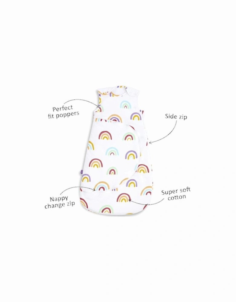 SnuzPouch Sleeping Bag, 2.5 Tog - Rainbow, 0-6M