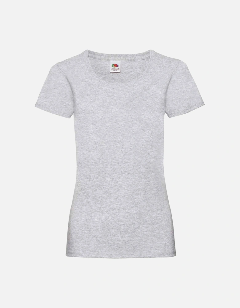 Womens/Ladies Valueweight Heather Lady Fit T-Shirt