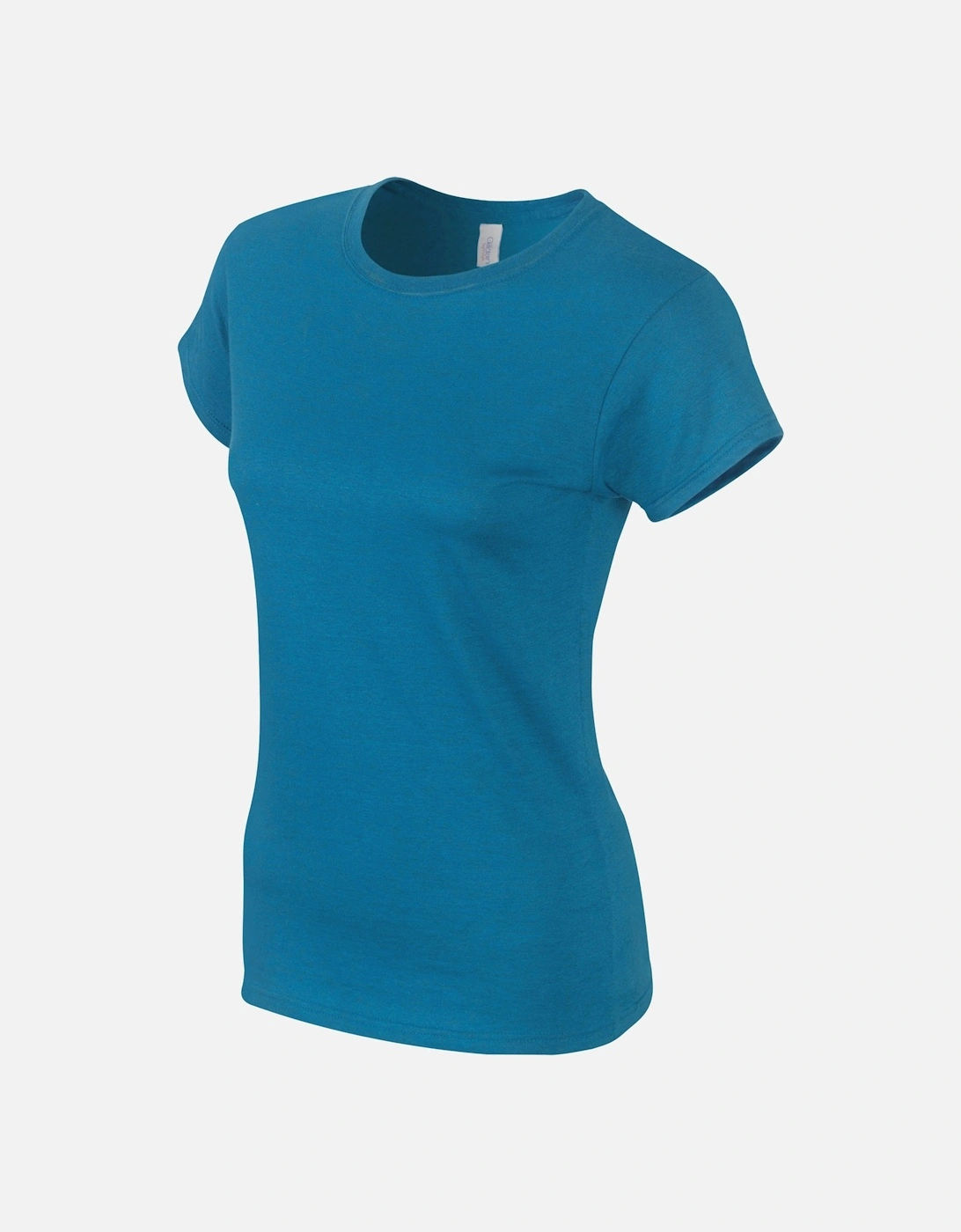 Womens/Ladies Softstyle Plain Ringspun Cotton Fitted T-Shirt