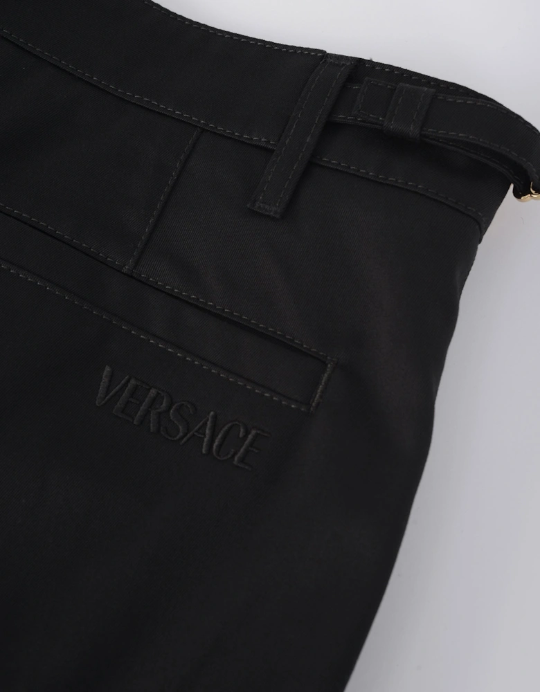 Gabardine Cotton Trousers Black