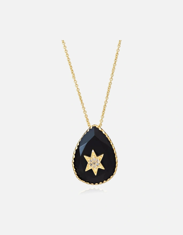 Teardrop Gemstone Pendant Necklace