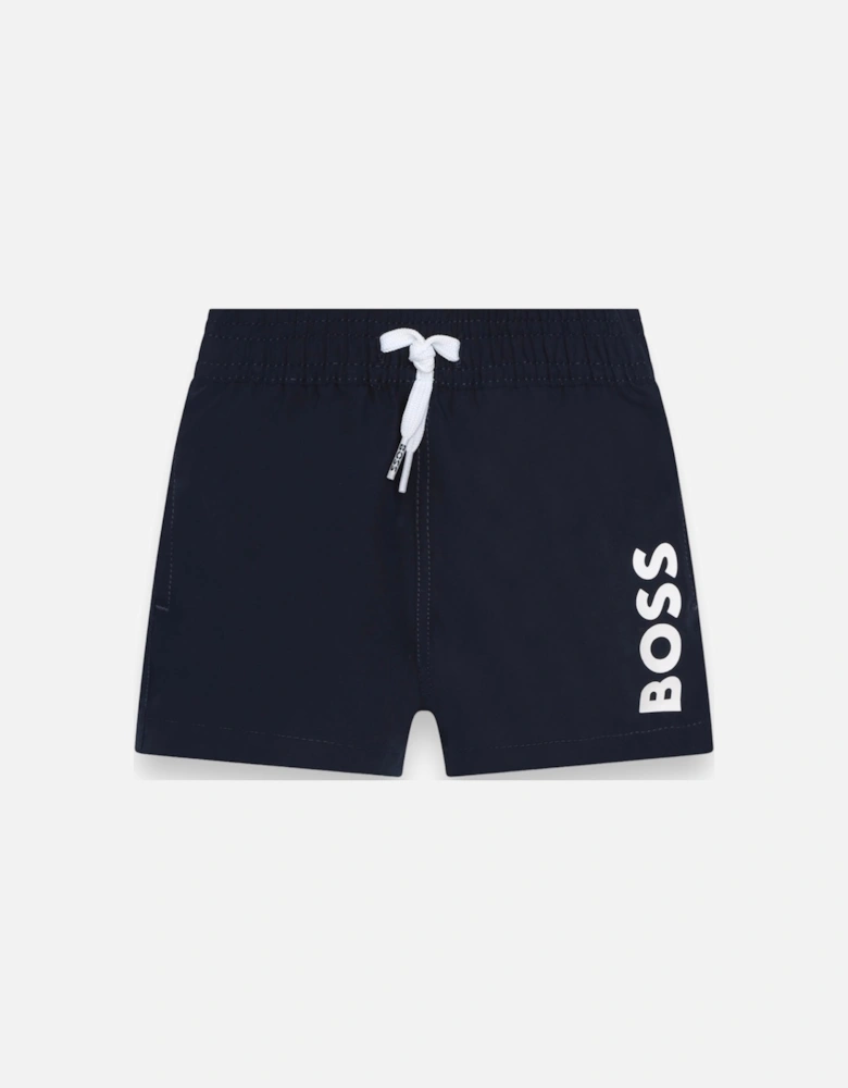 Navy Logo Swim Shorts