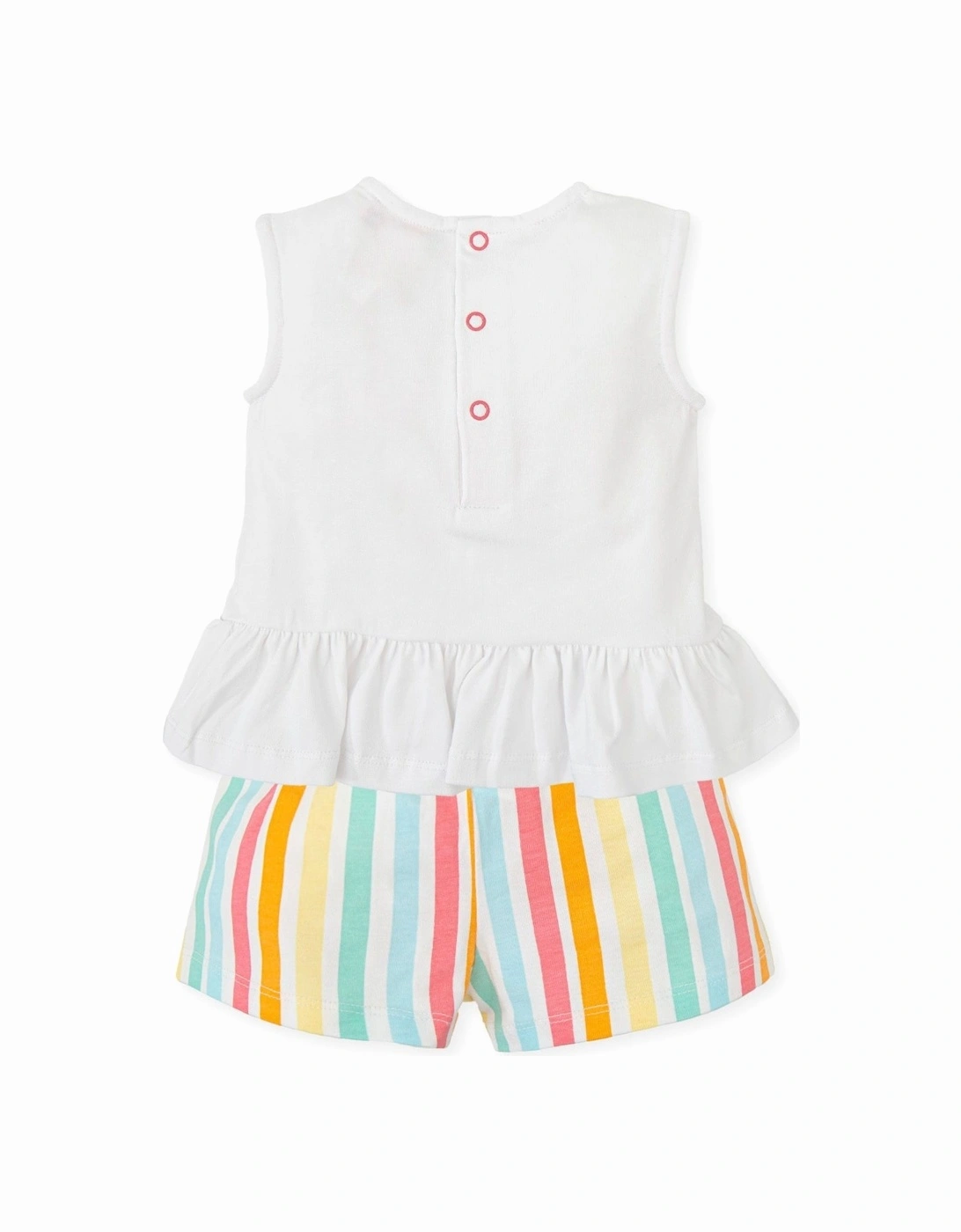 Pastel Multi Stripe Short Set