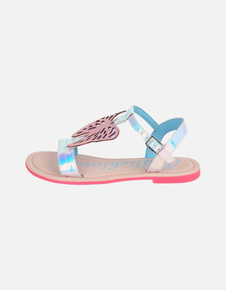 Silver Butterfly Sandals