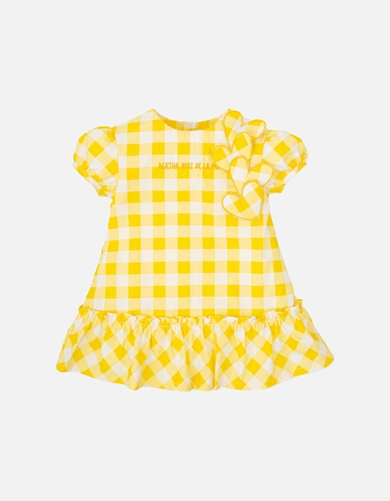Yellow Check Dress