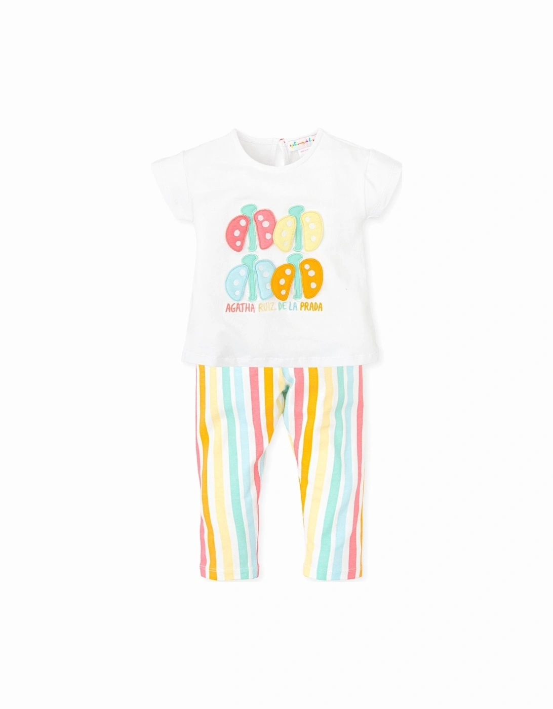 Pastel Multi Stripe Legging Set, 5 of 4