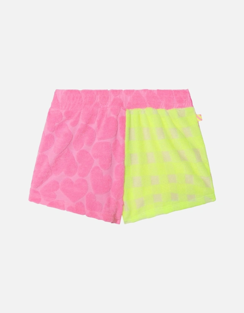 Pink Towelling Shorts