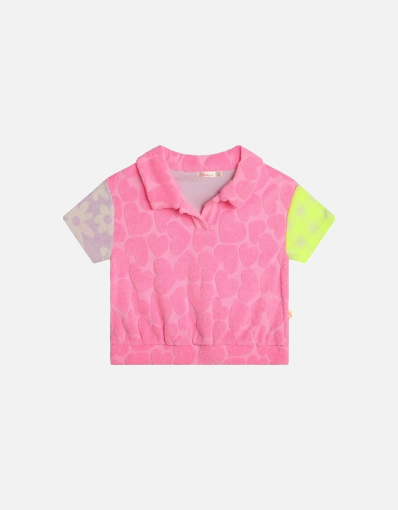Pink Towelling Top