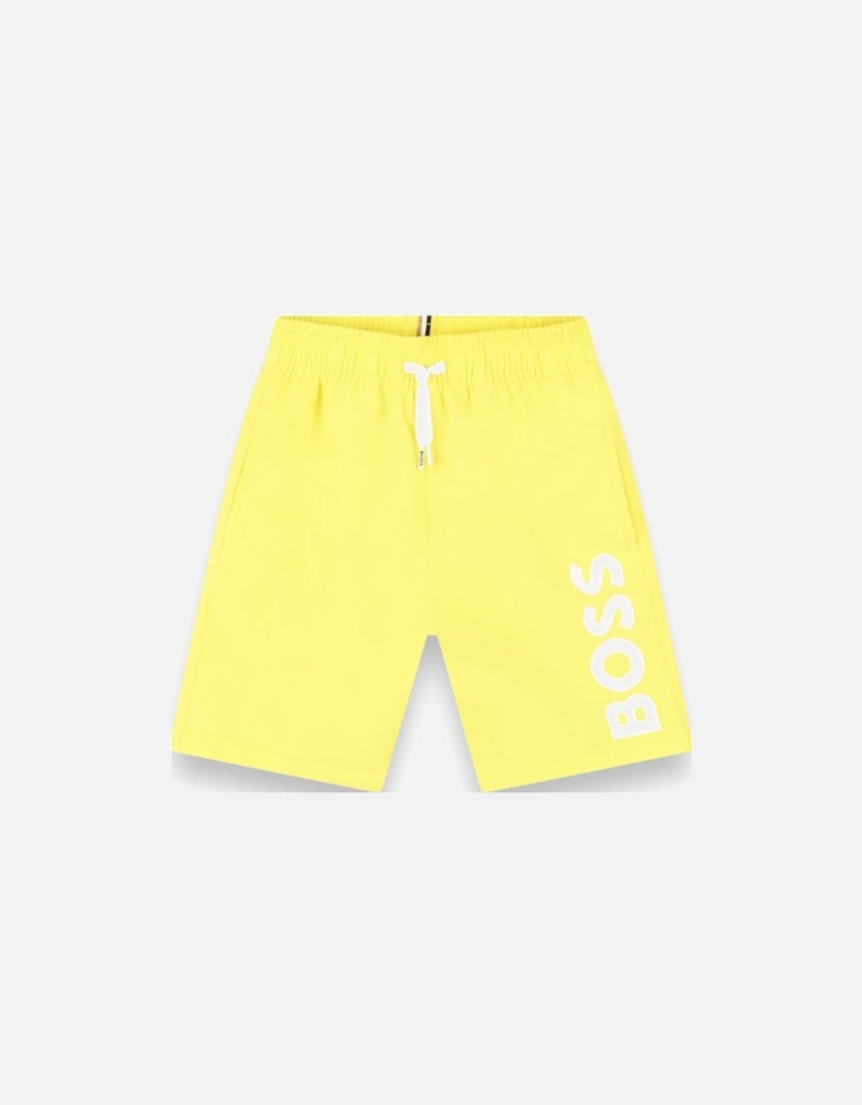 Yellow Logo Swim Shorts