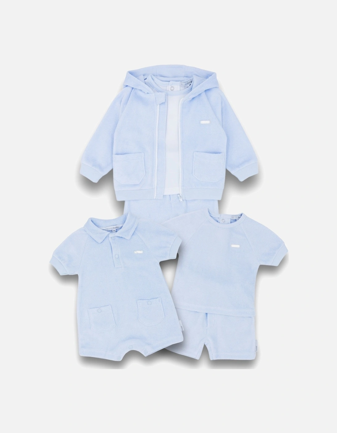 Blue Towelling Tracksuit