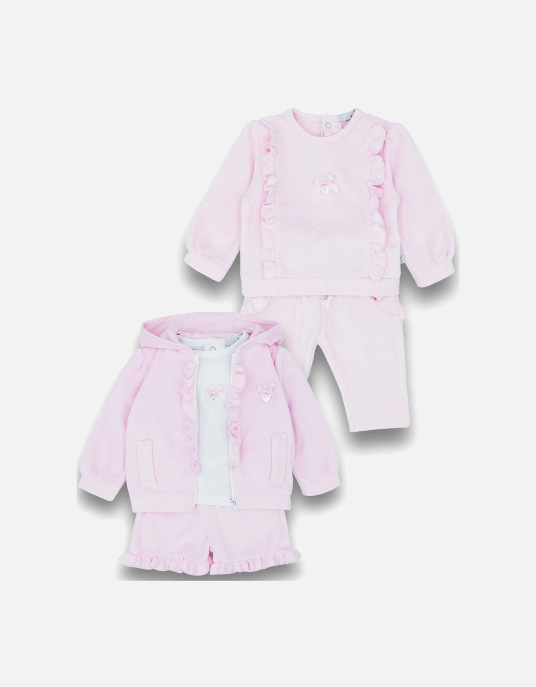 Pink Towelling Tracksuit
