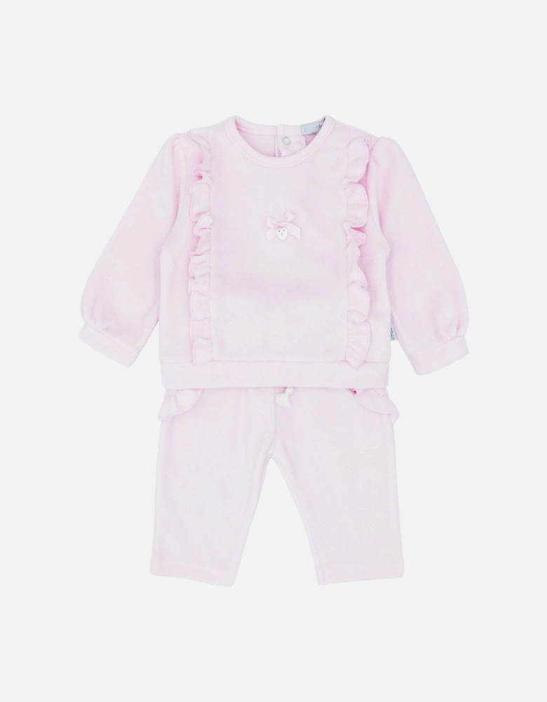 Pink Towelling Tracksuit