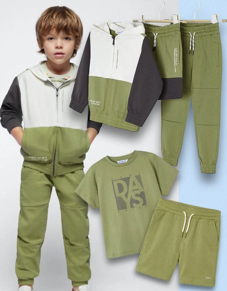 Khaki 3 Piece Tracksuit Set