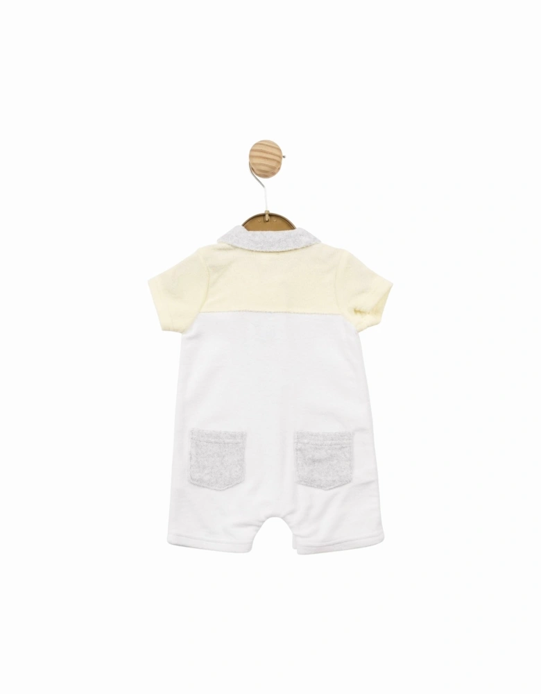 Lemon Towelling Romper