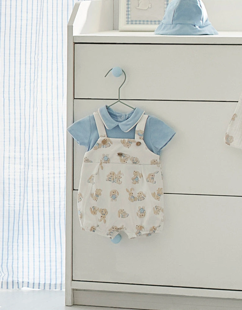 Blue Bunny Romper Set