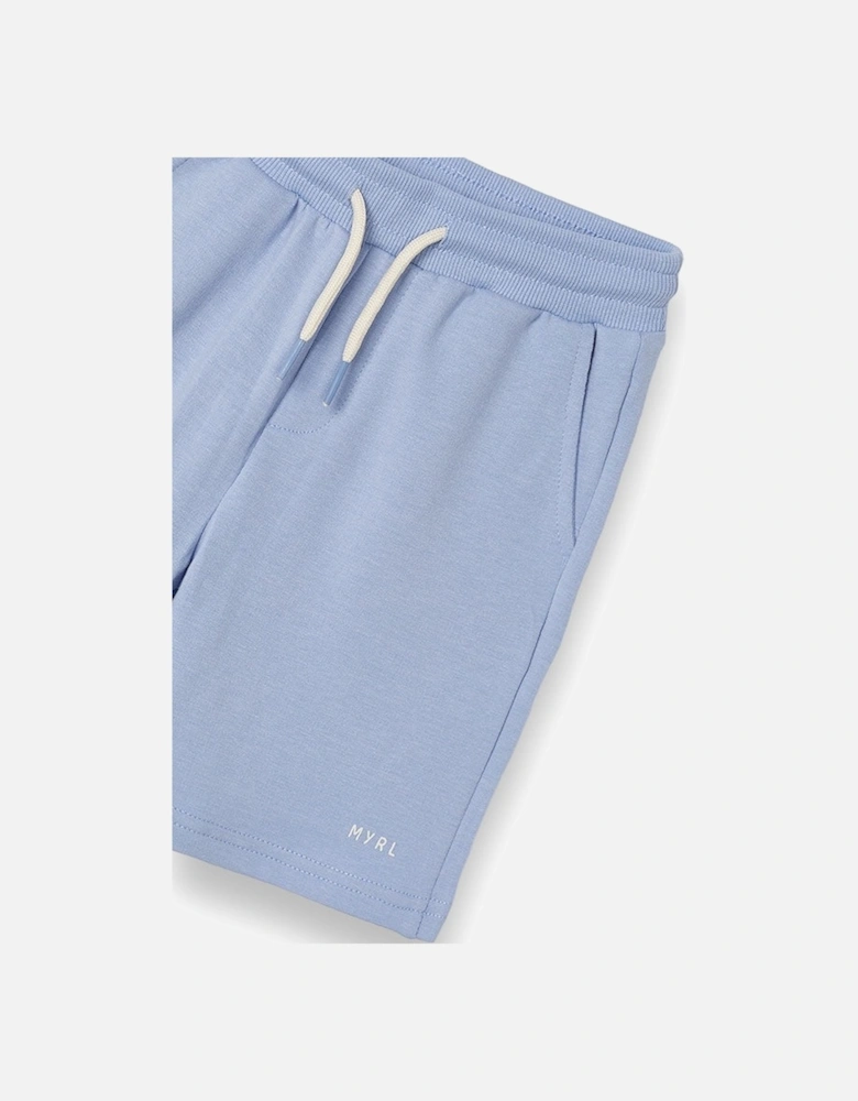 Pale Blue Jog Shorts