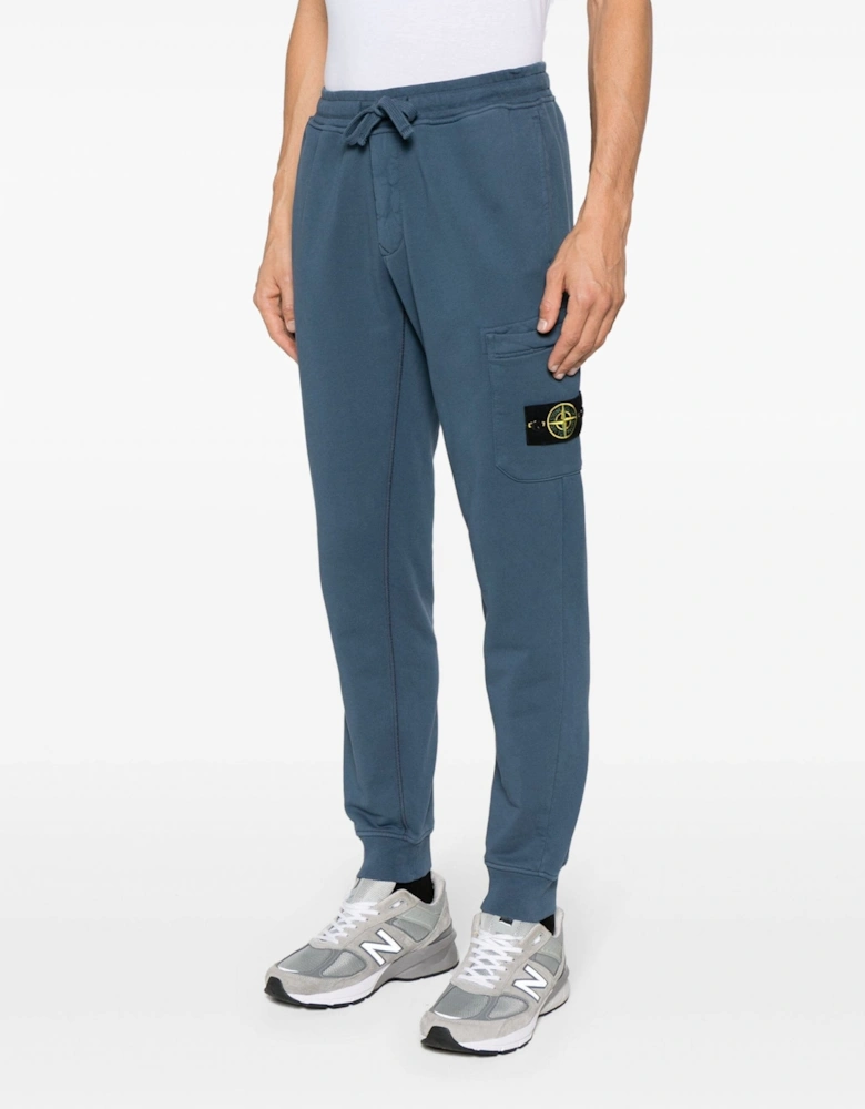 Classic Cotton Cuffed Joggers Blue