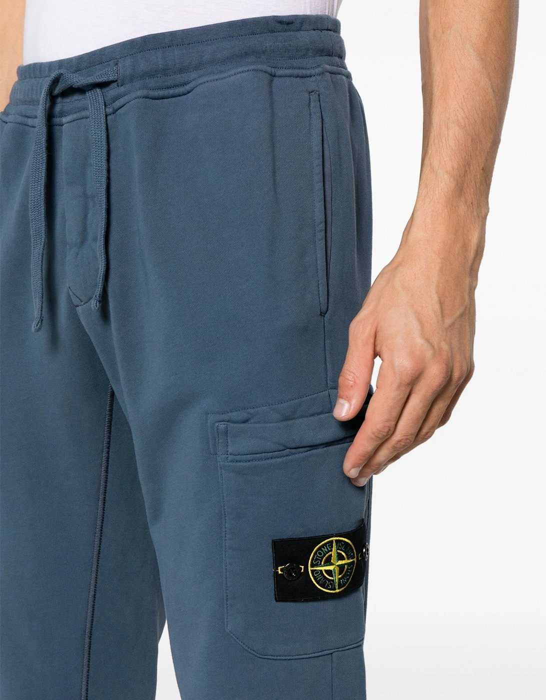 Classic Cotton Cuffed Joggers Blue