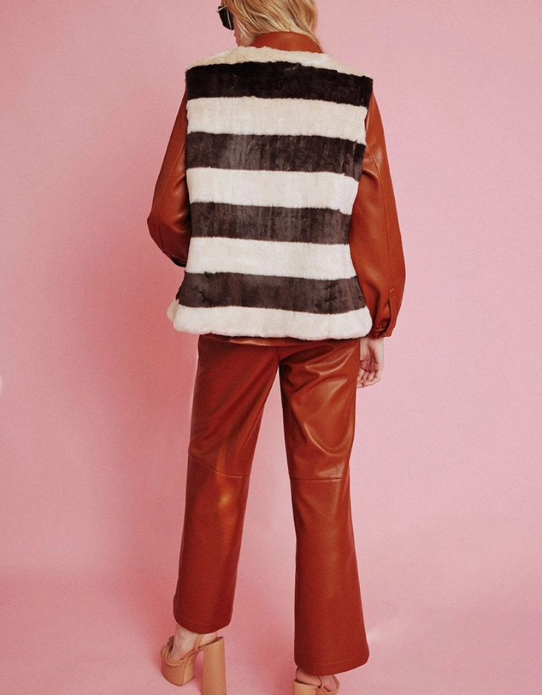 Chocolate Faux Fur Gilet