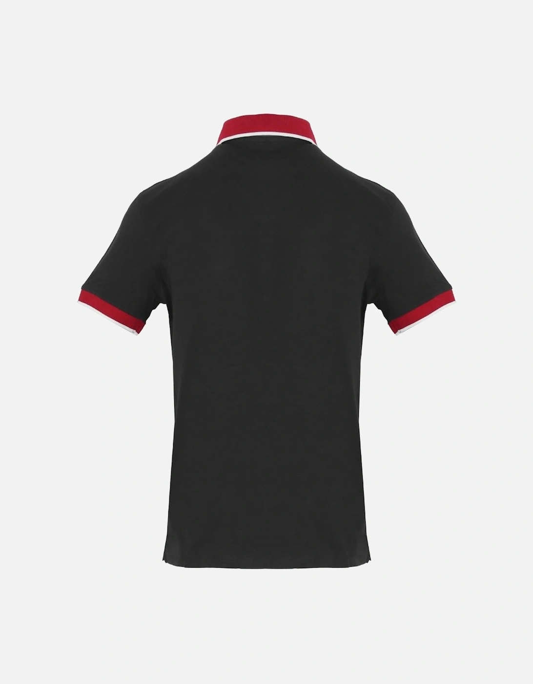 Block Logo Black Polo Shirt, 3 of 2