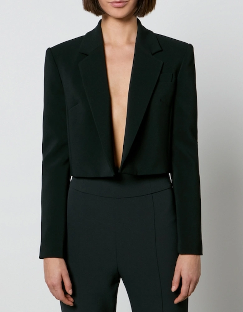 Eliana Spencer Cropped Crepe Blazer