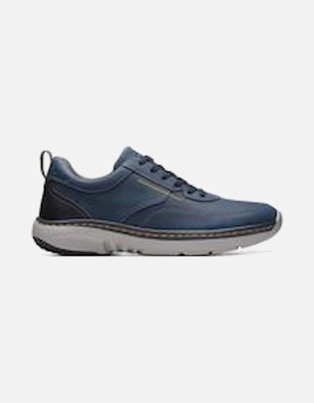 Mens ClarksPro Lace in Navy Leather, 2 of 1